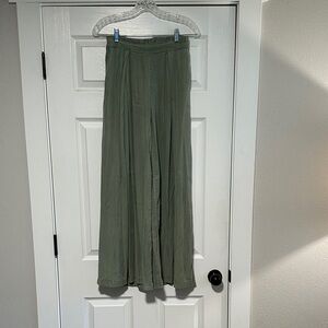 Women’s Aaron & Amber by TBN Green Wide-Leg Pants